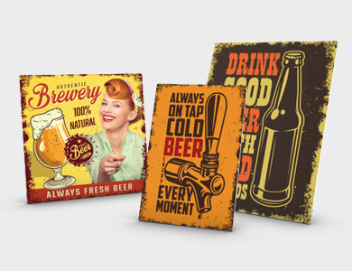 Kit de Quadros Decorativos em MDF 3mm 30x40cm - 4x0 - 1 unid