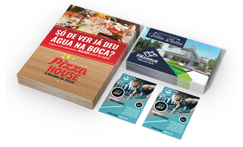 Folder Couchê 120g Sem Verniz 15x21cm - 4x0 - 20000 unid