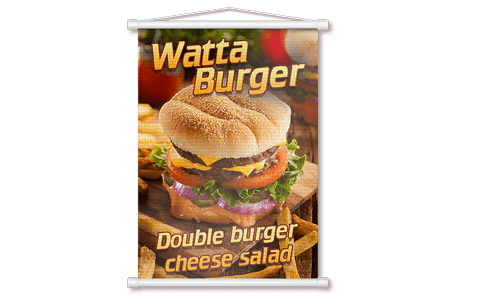 Banner 280g 90x180cm - 4x0 - 20 unid