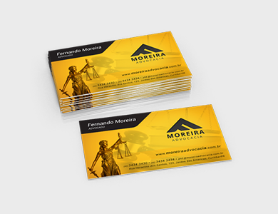 Cartão de Visita Supremo 300g Sem Verniz 9x5cm - 4x4 - 1000 unid