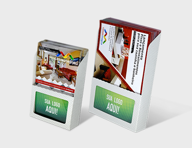 Display Porta-Folheto 10,2x15x2,8cm  - 4x0 - 50 unid