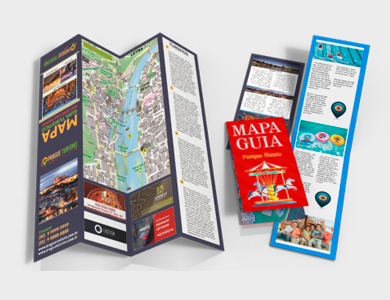 Mapa/Guia Couchê 80g Sem Verniz 45,6x42,3cm - 4x4 - 20000 unid